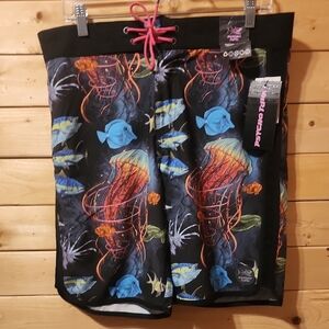 Mens Psycho Tuna Board Shorts Size 31 NWT